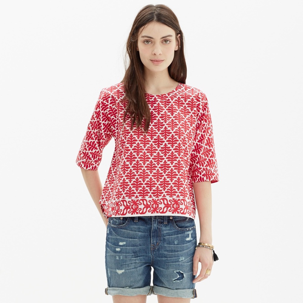 Madewell Province Tee in Ikat Bloom